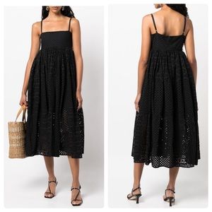 RHODE SAACHI DRESS BLACK SIZE M 100% COTTON (NWT)